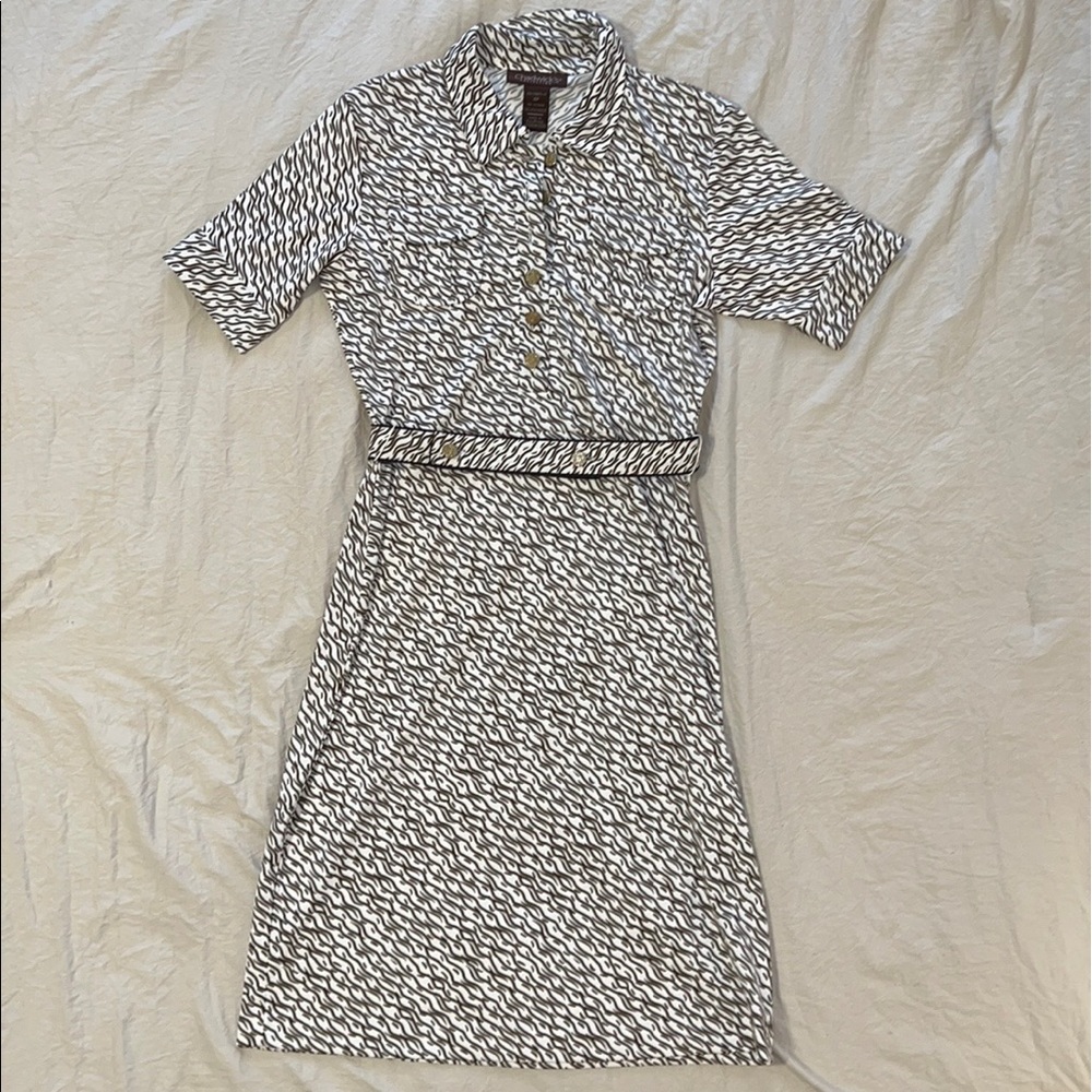 Chadwicks Belted Animal Print Dress size 4P
